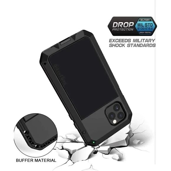 Lanhiem Armoured Metal Case for iPhone 11 Pro - Picture 4 of 6